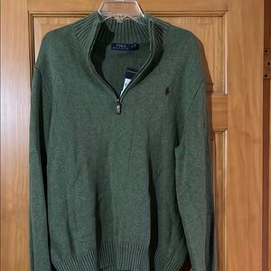 Polo by Ralph Lauren Green Zip Up Sweater